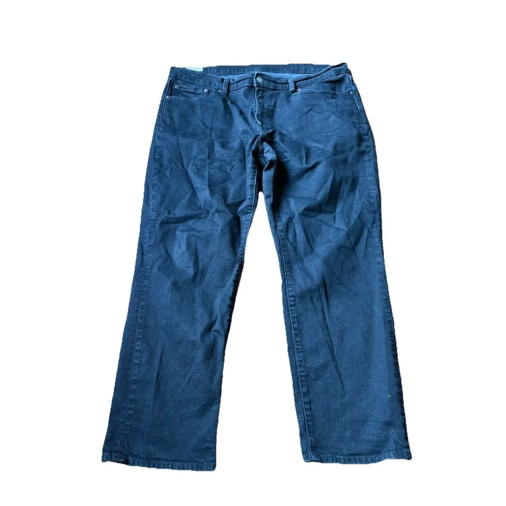 Levis 541 Premium Jeans Mens 38x30 Black Denim Athletic Taper Pants